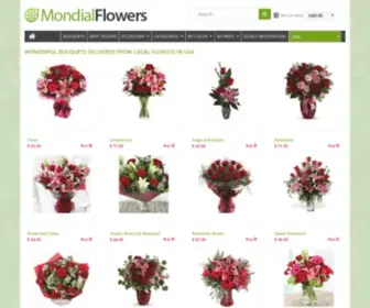 Mondialflowers.com(Send Bouquets to Holland) Screenshot