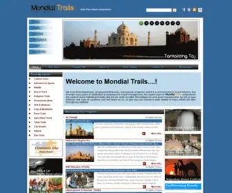 Mondialtrails.com(Tour and travel companies in india) Screenshot