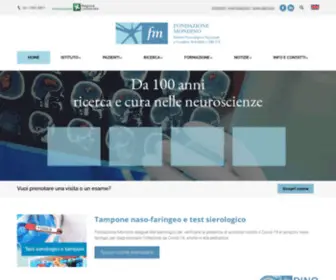 Mondino.it(Fondazione Mondino) Screenshot