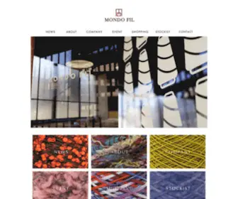 Mondo-Fil.com(MONDO-FIL, meaning World Yarn in Italian, is a high-end yarn company based in Kyoto, Japan) Screenshot