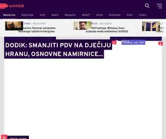 Mondo.ba(Najnovije vijesti iz BiH i svijeta) Screenshot