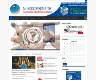 Mondoconsumatori.it(Associazione dei consumatori) Screenshot