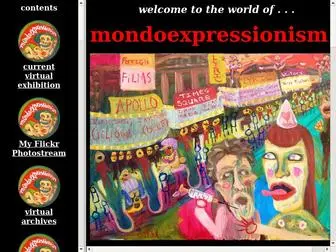 Mondoexpressionism.com(The world of Mondoexpressionism) Screenshot