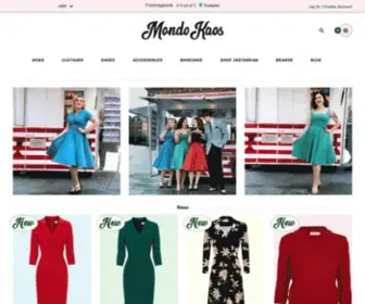 Mondokaos.dk(Retro og Vintage tøj & Kjoler) Screenshot