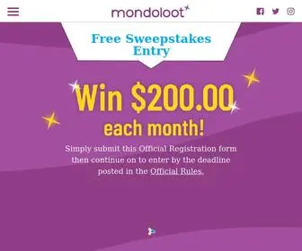 Mondoloot.com(Free Sweepstakes) Screenshot