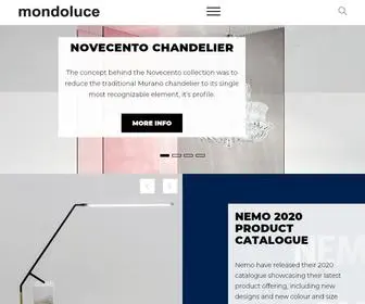 Mondoluce.com(Modern Italian Designer Lighting) Screenshot