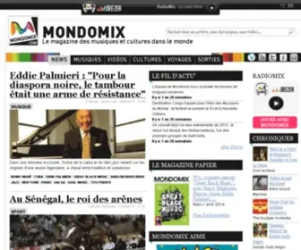 Mondomix.com(Le magazine des musiques et cultures dans le monde) Screenshot