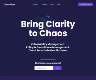 Mondoo.io(Cloud-Native Security & Vulnerability Risk Management) Screenshot