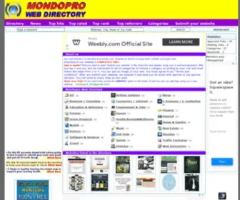 Mondopro.org(Our web directory) Screenshot