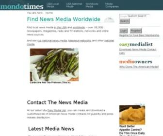Mondotimes.com(Find News Media Worldwide) Screenshot