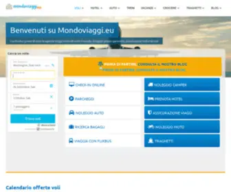 Mondoviaggi.eu(Cerca e prenota i biglietti aerei con tutte le compagnie italiane ed europee) Screenshot