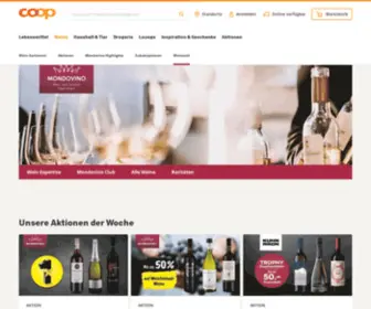 Mondovino.ch(Weinwelt online kaufen) Screenshot