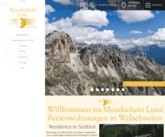 Mondschein-Luna.it(Willkommen in der Residence Mondschein in Welschnofen) Screenshot