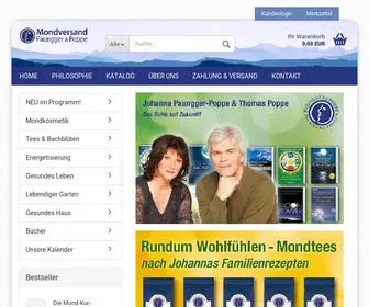 Mondversand.at(Empfehlungen der Mondexperten Paungger Poppe) Screenshot