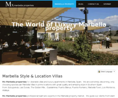 Moneaux.com(Marbella properties for sale) Screenshot