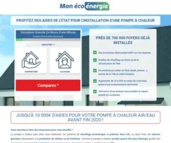 Monecoenergie.fr(Mon Eco Energie) Screenshot