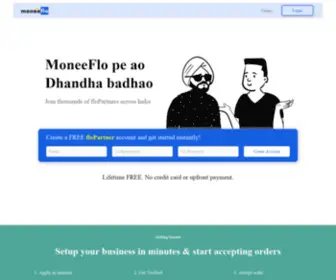 Moneeflo.com(Cross border financial services) Screenshot