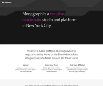 Monegraph.com(Create and offer NFTs on your own platform. Monegraph) Screenshot