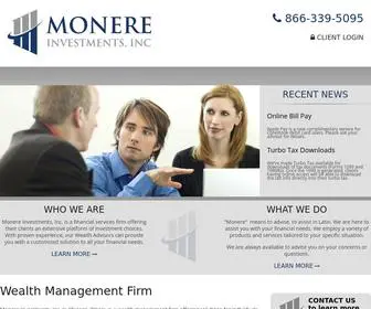 Monereinvestments.com(Wealth Management Firm) Screenshot