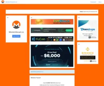 Monerofaucet.co(Monero Faucet) Screenshot