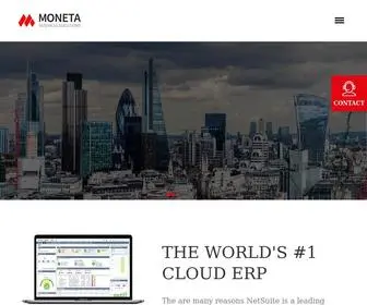 Monetabs.com(Oracle Netsuite Solution Provider) Screenshot