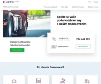 Monetaleasing.cz(MONETA Leasing) Screenshot