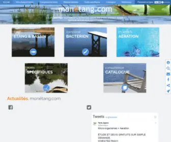 Monetang.com(Traitement et entretien des plans d'eau) Screenshot