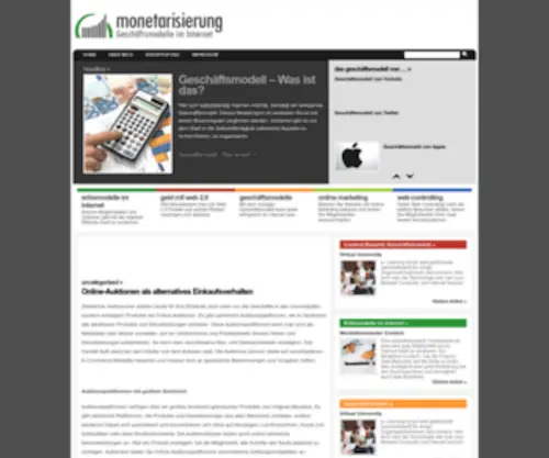 Monetarisierung.net(Geschäftsmodelle im Internet) Screenshot