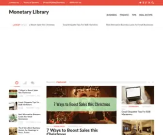 Monetarylibrary.com(Financial blog) Screenshot