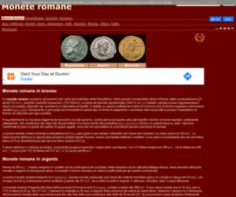 Monete-Romane.com(Monete romane) Screenshot