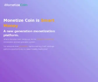 Monetizecoin.com(Monetizecoin) Screenshot
