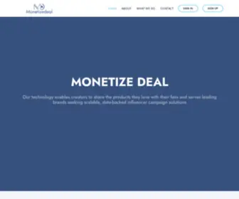 Monetizedeal.com(Affiliates) Screenshot