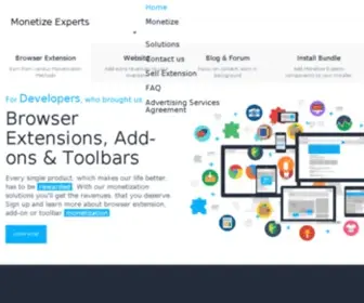 Monetizeexperts.com(We turn audience into revenues) Screenshot