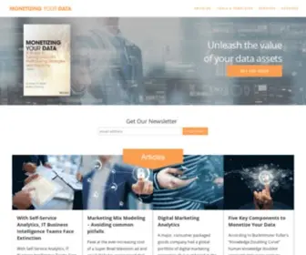 Monetizingyourdata.com(Turing Data Into Profit) Screenshot