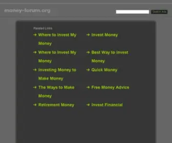 Money-Forum.org(Forums) Screenshot