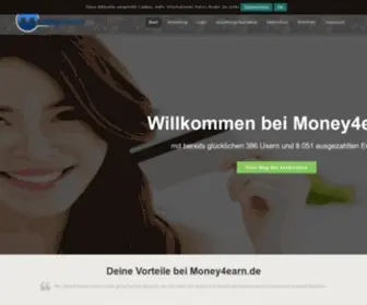 Money4Earn.de(Dit domein kan te koop zijn) Screenshot
