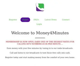 Money4Minutes.com(Earn money from calls) Screenshot