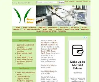 Moneyarbor.com(Search Bank Branch Locations in India) Screenshot