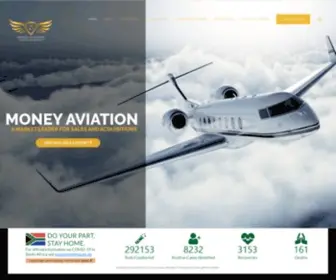 Moneyaviation.com(Home of Aircraft Sales) Screenshot