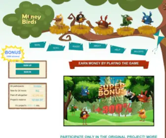 Moneybirds.org(Money Birds) Screenshot