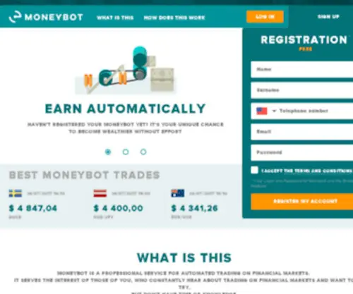 Moneybot.net(Moneybot) Screenshot