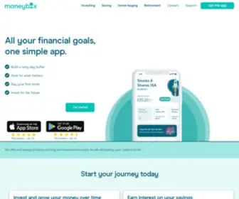 Moneyboxapp.com(Turn your money into something greater) Screenshot