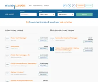 Moneycareers.co.uk(Money Careers 2018) Screenshot
