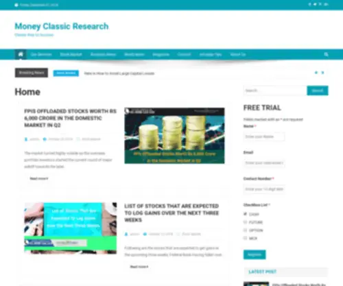Moneyclassicresearch.in(Moneyclassicresearch) Screenshot