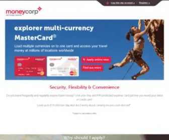 Moneycorpcard.com(Explorer multi) Screenshot