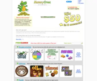 Moneycroc.com Screenshot