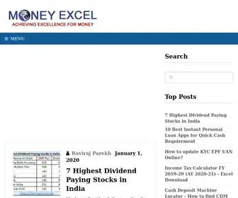 Moneyexcel.com(Personal finance blog) Screenshot