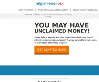 Moneyfinderusacentral.com(Consumer trust) Screenshot