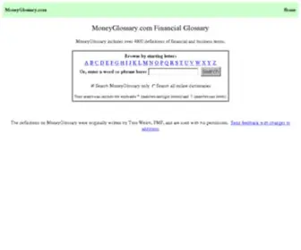 Moneyglossary.com(Financial Glossary) Screenshot