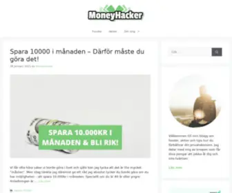 Moneyhacker.se(Lifehacks för en bättre privatekonomi) Screenshot